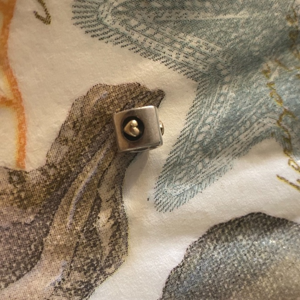 PANDORA Sterling Silver Heart Of Gold Bead Charm